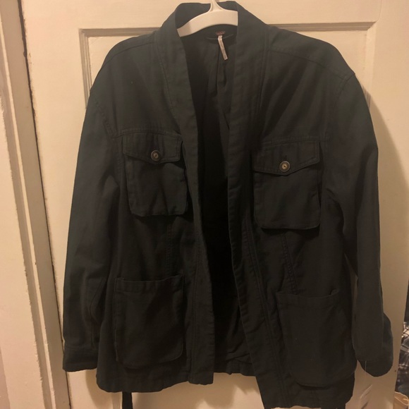 FREE PEOPLE Womens Fall Anorak Utility navy Jacket - Picture 2 of 6